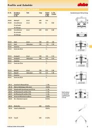 Profile und Zubehör Aluminium-Profile und ... - Steba Kunststoffe AG