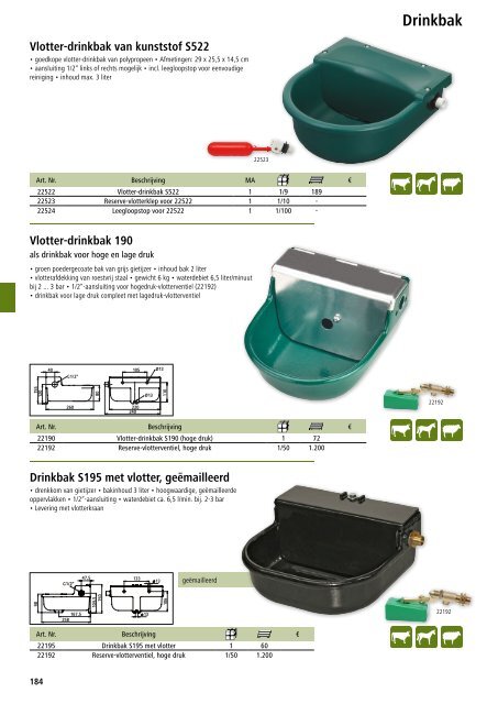 Agrodieren.be landbouwbenodigdheden en erf catalogus 2017