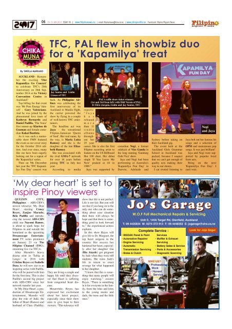 Filipino News 15 January 2017