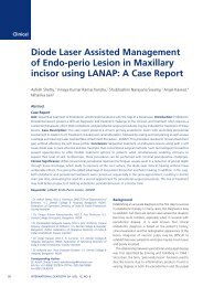 Diode Laser Assisted Management of Endo-perio Lesion in ...