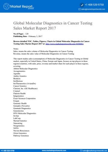 Molecular-Diagnostics-in-Cancer-Testing-Sales-Market-Report-2017