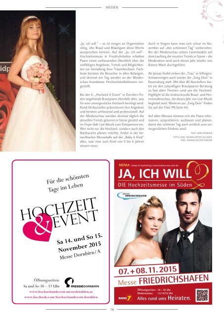 TRAUMZEIT Hochzeitsmagazin 2015/2016