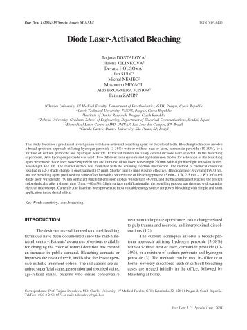 Diode Laser-Activated Bleaching - FORP - USP