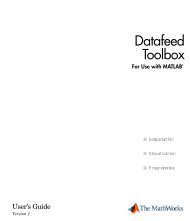Datafeed Toolbox