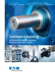 EATON_Sortimentskatalog_Antriebstechnik-effizient-gestalten-Motoren-starten-und-steuern_2016_DE