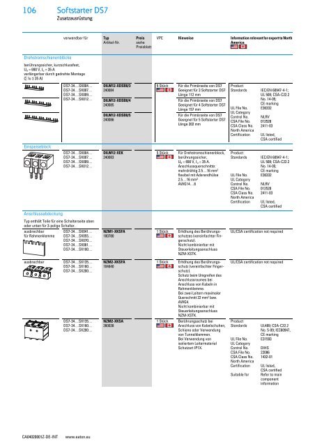 EATON_Sortimentskatalog_Antriebstechnik-effizient-gestalten-Motoren-starten-und-steuern_2016_DE