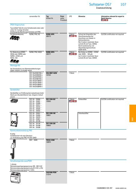 EATON_Sortimentskatalog_Antriebstechnik-effizient-gestalten-Motoren-starten-und-steuern_2016_DE