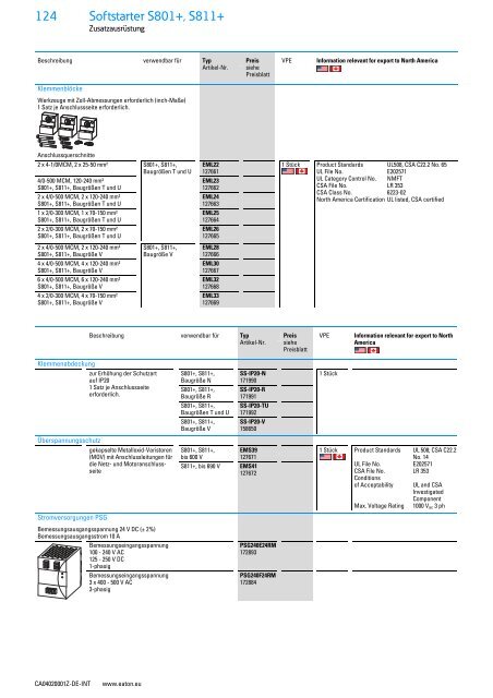 EATON_Sortimentskatalog_Antriebstechnik-effizient-gestalten-Motoren-starten-und-steuern_2016_DE