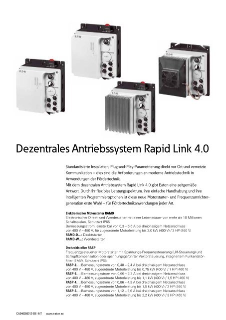 EATON_Sortimentskatalog_Antriebstechnik-effizient-gestalten-Motoren-starten-und-steuern_2016_DE