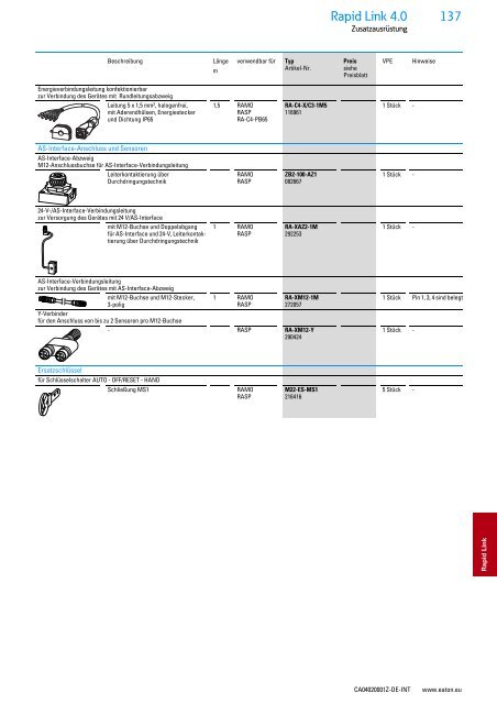 EATON_Sortimentskatalog_Antriebstechnik-effizient-gestalten-Motoren-starten-und-steuern_2016_DE