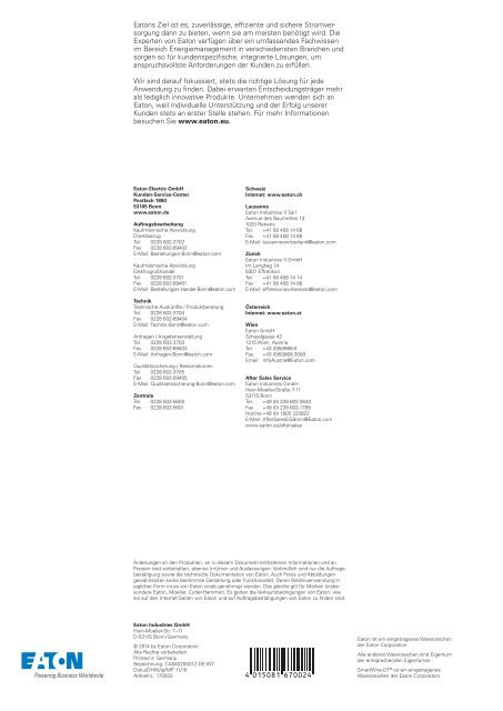 EATON_Sortimentskatalog_Antriebstechnik-effizient-gestalten-Motoren-starten-und-steuern_2016_DE