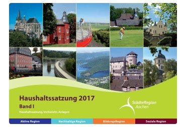 Band I - Haushaltssatzung, Vorbericht, Anlagen (2017)