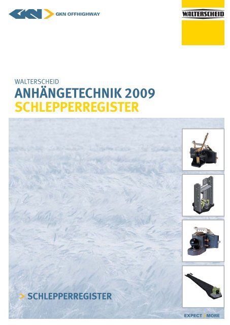 ANHÄNGETECHNIK 2009 SCHLEPPERREGISTER