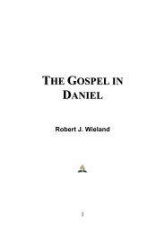 The Gospel in Daniel - Robert J. Wieland