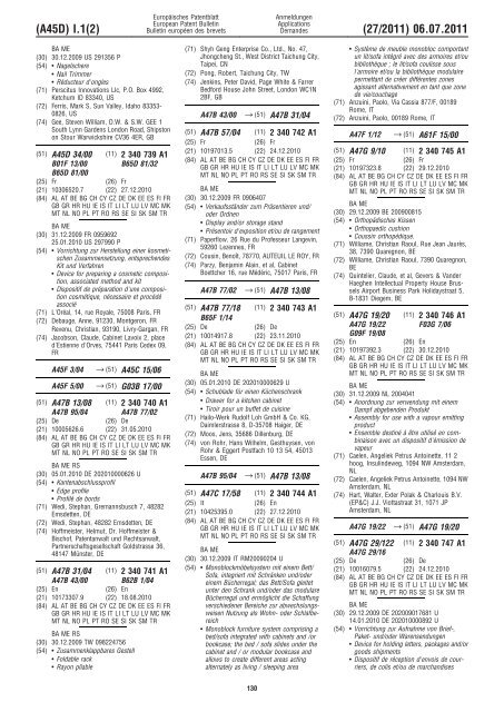 Bulletin 2011/27 - European Patent Office