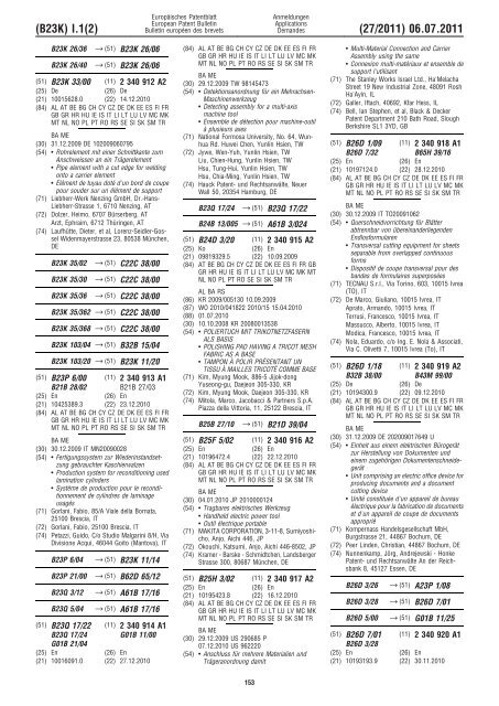 Bulletin 2011/27 - European Patent Office