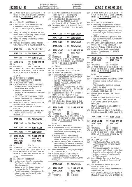 Bulletin 2011/27 - European Patent Office