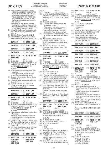 Bulletin 2011/27 - European Patent Office