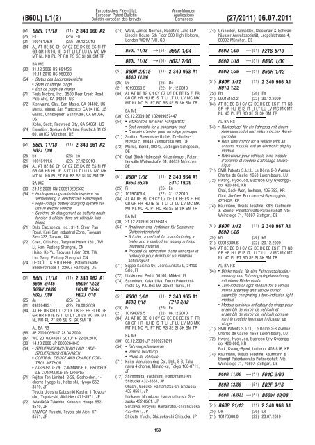 Bulletin 2011/27 - European Patent Office