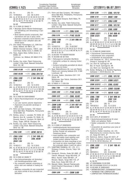 Bulletin 2011/27 - European Patent Office