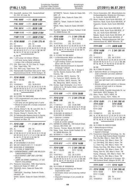 Bulletin 2011/27 - European Patent Office