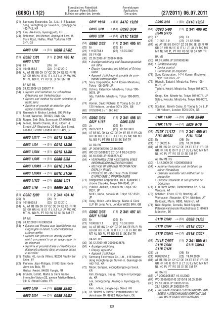 Bulletin 2011/27 - European Patent Office