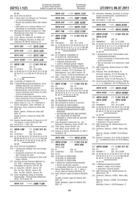 Bulletin 2011/27 - European Patent Office