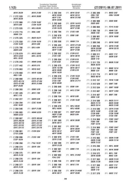 Bulletin 2011/27 - European Patent Office