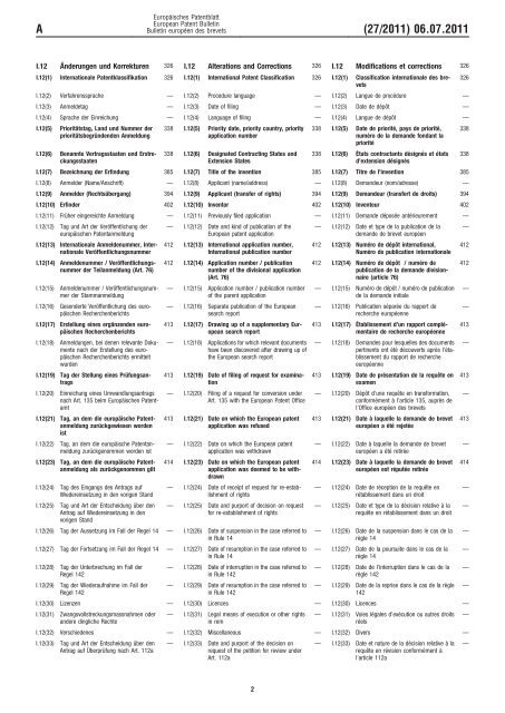 Bulletin 2011/27 - European Patent Office