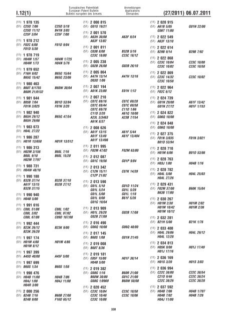 Bulletin 2011/27 - European Patent Office