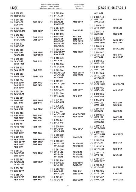 Bulletin 2011/27 - European Patent Office