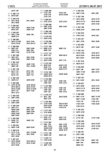 Bulletin 2011/27 - European Patent Office