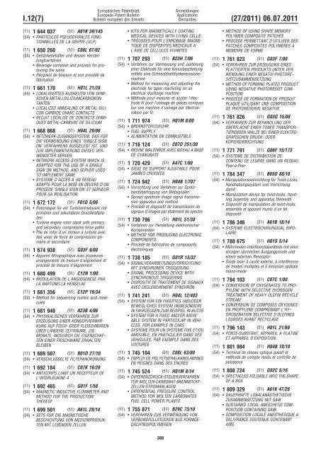 Bulletin 2011/27 - European Patent Office