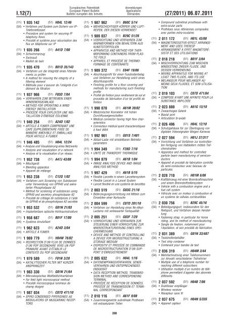 Bulletin 2011/27 - European Patent Office