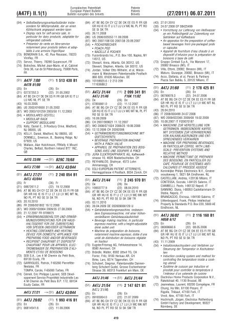 Bulletin 2011/27 - European Patent Office