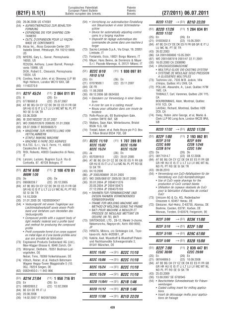 Bulletin 2011/27 - European Patent Office