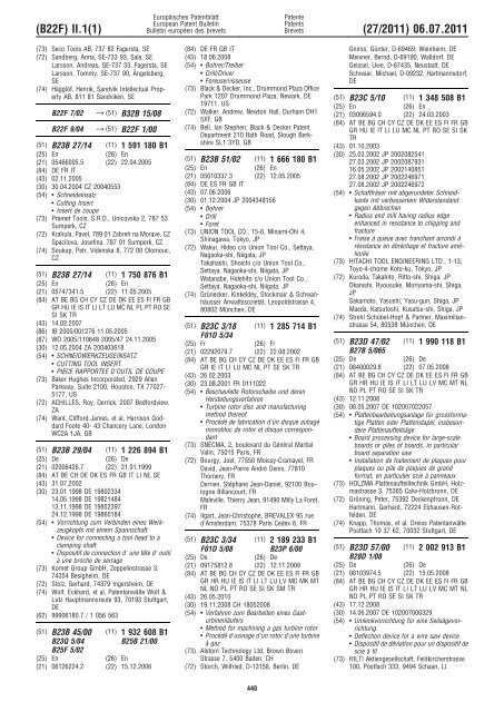 Bulletin 2011/27 - European Patent Office