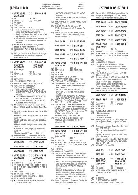 Bulletin 2011/27 - European Patent Office