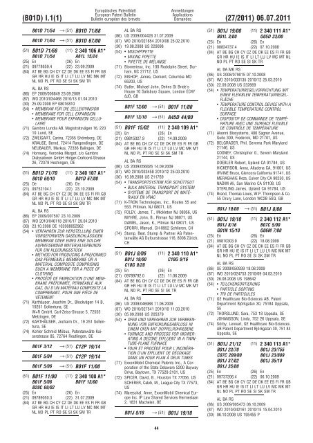 Bulletin 2011/27 - European Patent Office