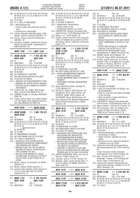 Bulletin 2011/27 - European Patent Office