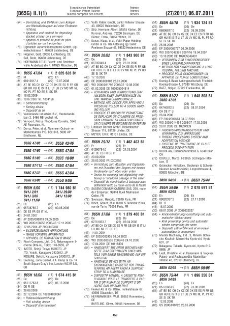 Bulletin 2011/27 - European Patent Office