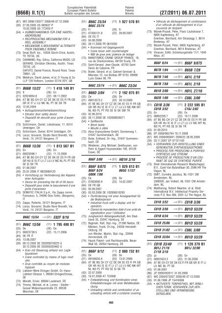 Bulletin 2011/27 - European Patent Office