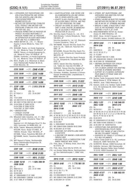 Bulletin 2011/27 - European Patent Office