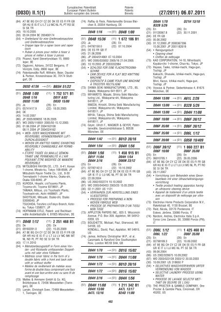 Bulletin 2011/27 - European Patent Office