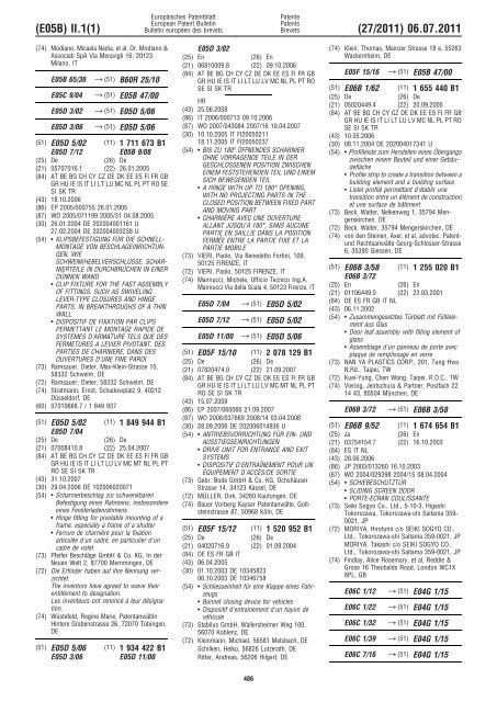 Bulletin 2011/27 - European Patent Office