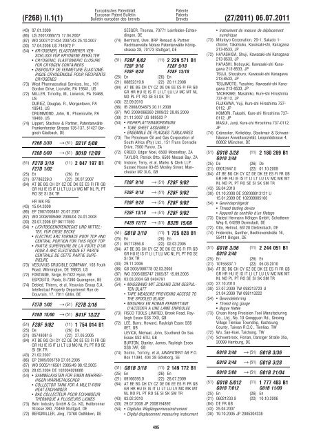 Bulletin 2011/27 - European Patent Office