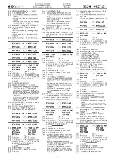 Bulletin 2011/27 - European Patent Office