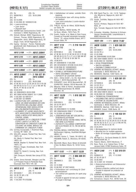 Bulletin 2011/27 - European Patent Office