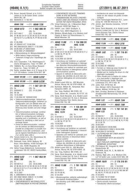 Bulletin 2011/27 - European Patent Office