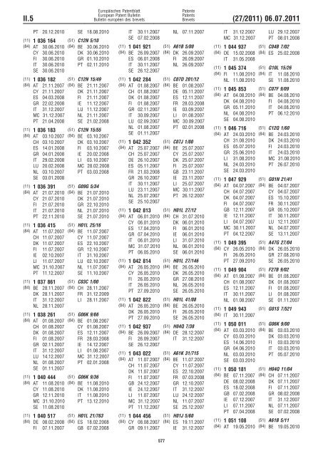 Bulletin 2011/27 - European Patent Office